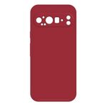 Per Google Pixel 9 Pro Custodia per telefono in silicone liquido imitazione (rosso scuro)