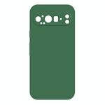 Per Google Pixel 9 Pro XL Custodia per telefono in silicone liquido imitazione (verde scuro)