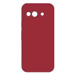 Per Google Pixel 9a Custodia per telefono in silicone liquido imitazione (rosso scuro)