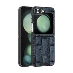Per Samsung Galaxy Z Flip6 5G ABEEL Beast Pattern 6D Micro-Embossed MagSafe Custodia per telefono in vera pelle (blu)