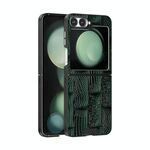 Per Samsung Galaxy Z Flip6 5G ABEEL Beast Pattern 6D Micro-Embossed MagSafe Custodia per telefono in vera pelle (verde)