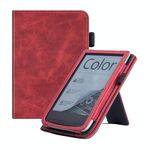 Per Pocketbook PB616 Custodia per tablet intelligente in pelle di vitello (rosso)