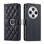 Per Redmi 14C 4G / 14R 5G Custodia per telefono in pelle con fibbia ad anello globale (nero)