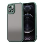 Per iPhone 12 Pro Max Fan Dun Series TPU Hybrid PC Custodia per telefono satinato (verde)
