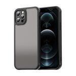 Per iPhone 12 Pro Fan Dun Series TPU Hybrid PC Custodia per telefono satinato (nero)