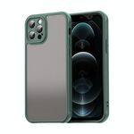 Per iPhone 12 Pro Fan Dun Series TPU Hybrid PC Custodia per telefono satinato (verde)