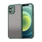 Per iPhone 12 Fan Dun Series TPU Hybrid PC Custodia per telefono satinato (verde)