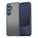 Per Samsung Galaxy S24 FE 5G Fan Dun Series TPU Hybrid PC Custodia per telefono glassata (blu)