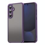 Per Samsung Galaxy S24 FE 5G Fan Dun Series TPU Hybrid PC Custodia per telefono glassata (viola)