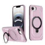 Per iPhone 16e Custodia per telefono con supporto MagSafe satinato (rosa)