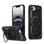 Per iPhone 16e Custodia per telefono con supporto MagSafe satinato (nero)