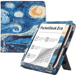 Per Pocketbook Era PB700 Custodia per tablet intelligente con poggiamano in pelle verniciata (cielo stellato)