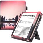 Per Pocketbook Era PB700 Custodia per tablet intelligente con poggiamano in pelle verniciata (notte)