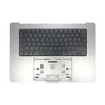 Per MacBook Pro 16 pollici 2023 A2780 Big Backspace Version Tastiera UK con C Shell (Argento)