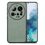 Per Xiaomi 15 Ultra Carbon Fiber Texture Custodia per telefono in pelle con retro in pelle (verde)