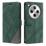 Per OPPO Find X8 5G Custodia in pelle con cuciture Skin Feel (verde)