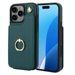 Per iPhone 16 Pro YM005 Custodia per telefono con custodia per carte di credito e cordino lungo (verde)