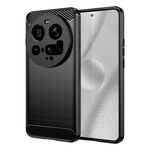 Per Xiaomi 15 Ultra Carbon Fiber Brushed Texture TPU Custodia per telefono (nero)