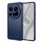 Per Xiaomi 15 Ultra Carbon Fiber Brushed Texture TPU Custodia per telefono (blu)