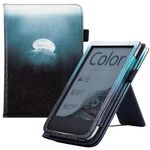 Per Pocketbook PB616 Supporto per poggiamano Custodia per tablet intelligente in pelle dipinta (medusa)