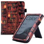 Per Pocketbook PB616 Supporto poggiamano Custodia per tablet intelligente in pelle dipinta (biblioteca)