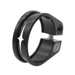 Morsetti reggisella in alluminio con bloccaggio per bicicletta da strada di montagna, raccordi ad anello per morsetto reggisella (34,9 mm, nero)