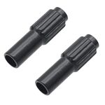 2 pezzi Viti di rifinitura centrale del cambio da strada da montagna Viti di regolazione coassiale del cambio manuale da 4 mm (nere)