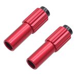2 pezzi Viti di rifinitura centrale del cambio da strada da montagna Viti di regolazione coassiale del cambio manuale da 4 mm (rosso)