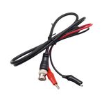 Cavo sonda oscilloscopio BNC maschio a 2 morsetti a coccodrillo Cavo di prova segnale Q9, lunghezza: 1 m