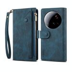 Per Xiaomi 15 Ultra ESEBLE Retro Frosted RFID Custodia in pelle per telefono (verde scuro)
