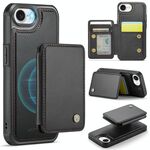 Per iPhone 16e JEEHOOD J05 Business Custodia magnetica in pelle RFID (nero)