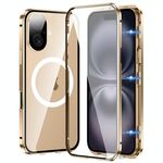 Per iPhone 16 360 Custodia per telefono magnetica smerigliata MagSafe a corpo intero (oro deserto)