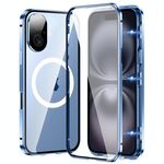 Per iPhone 16 360 Custodia per telefono magnetica smerigliata MagSafe a corpo intero (Sierra Blue)