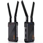 BOVBOX 081 Trasmettitore e ricevitore video HD 1080P con portata 400 m, utilizza un extender HDMI wireless, spina: spina UK