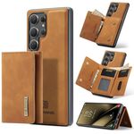 Portafoglio multi-carta DG.MING M1 Series per Samsung Galaxy S25 Ultra 5G + custodia magnetica (marrone)
