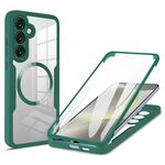 Per Samsung Galaxy S24 FE 5G CD Texture MagSafe Custodia per telefono (verde)