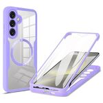 Per Samsung Galaxy S24 FE 5G CD Texture MagSafe Custodia per telefono (viola)