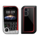 Telefono cellulare V10 Card, 2,01 pollici, MTK6261D, supporto Bluetooth, FM, torcia, GSM, doppia SIM (nero)