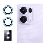 Per OPPO Reno13 Pro Global ENKAY Hat-Prince 9H Obiettivo della fotocamera posteriore Pellicola in vetro temperato in lega di alluminio (azzurro chiaro)