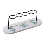 Tappetino assorbente per lavabo in diatomite, porta spazzolino antiscivolo, dimensioni: 30x10 cm (piante fresche in vaso)