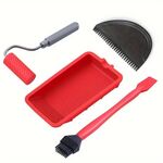 ZH9217-2 Vassoio per colla Pennello Strumento Custodia in silicone Pennello a rullo Vassoio per vernice riutilizzabile Contenitore per colla per lavorazione del legno