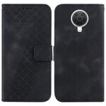 Per Nokia G10/G20 Custodia per telefono in pelle goffrata a forma di 7 (nera)