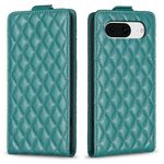 Per Google Pixel 8 Diamond Lattice Custodia in pelle con vibrazione verticale (verde)