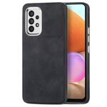 Per Samsung Galaxy A32 4G Custodia per telefono antiurto in TPU galvanico effetto pelle (nero)