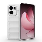 Custodia in TPU + flanella per OPPO Reno13 F 5G Global Magic Shield (bianca)
