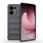 Custodia in TPU + flanella per OPPO Reno13 F 5G Global Magic Shield (grigio scuro)