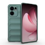 Custodia in TPU + flanella per OPPO Reno13 F 5G Global Magic Shield (verde scuro)