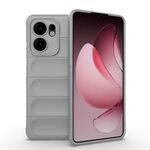 Custodia in TPU + flanella per OPPO Reno13 F 5G Global Magic Shield (grigio)