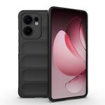 Custodia in TPU + flanella per OPPO Reno13 F 5G Global Magic Shield (nera)