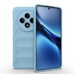 Custodia in TPU + flanella per OPPO Reno12 F 5G Global Magic Shield (blu chiaro)